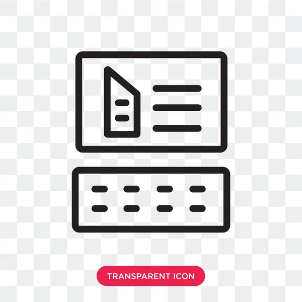 Website vector icon isolated on transparent background, Website — Stock Vector