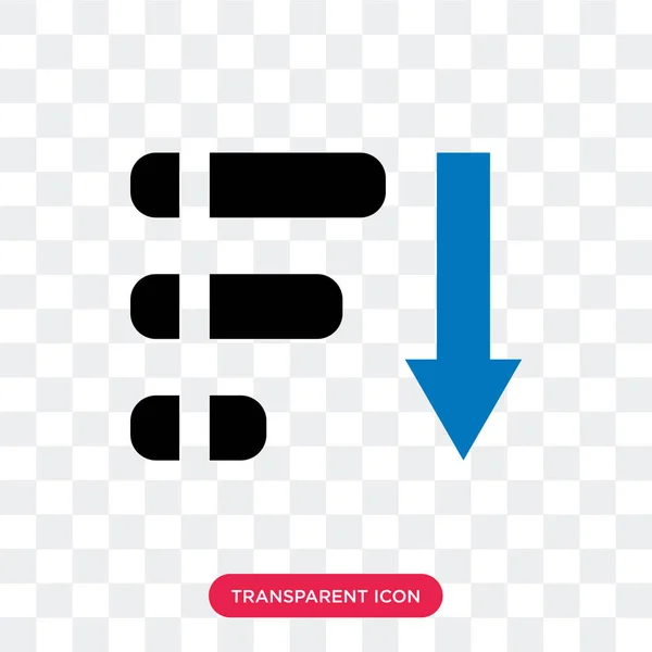 Cirkeldiagram vektor ikonen isolerad på transparent bakgrund, Pie ch — Stock vektor