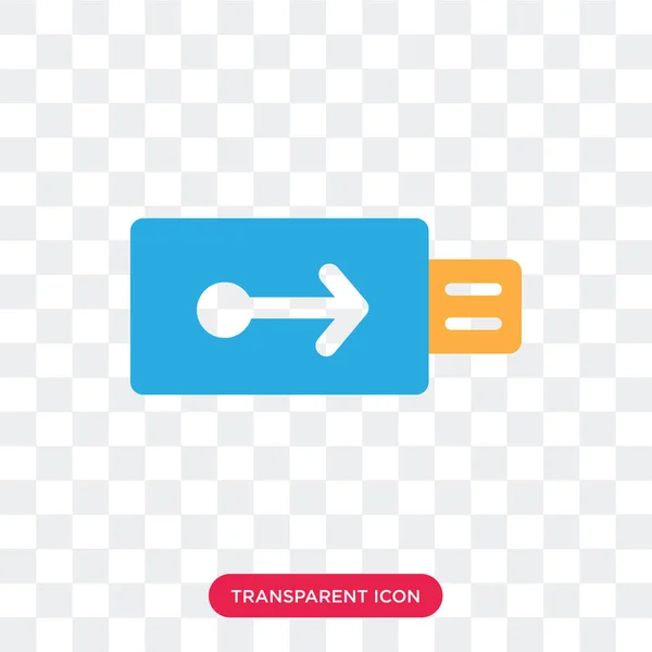 USB εικονίδιο διάνυσμα απομονώνονται σε διαφανές φόντο, des λογότυπο Usb — Διανυσματικό Αρχείο
