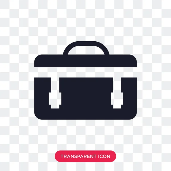 在透明背景上隔离的手提箱矢量图标, Suitcas — 图库矢量图片