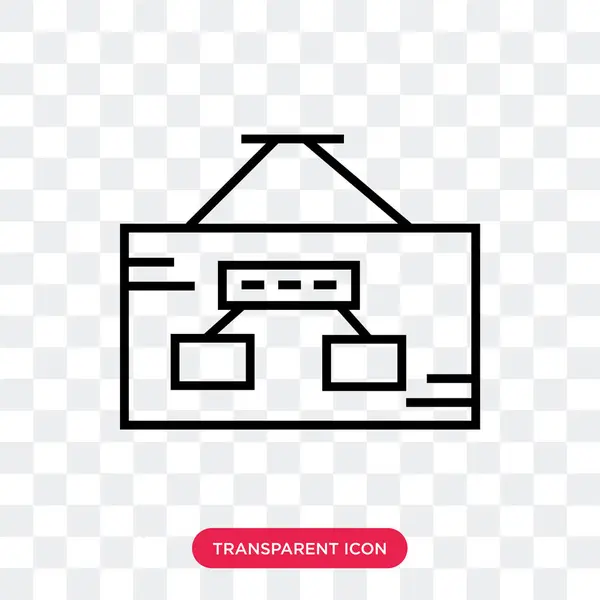 Icono de vector de diagrama aislado sobre fondo transparente, Diagrama — Archivo Imágenes Vectoriales