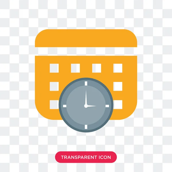 Calendar vector icon isolated on transparent background, Calenda — Stock Vector