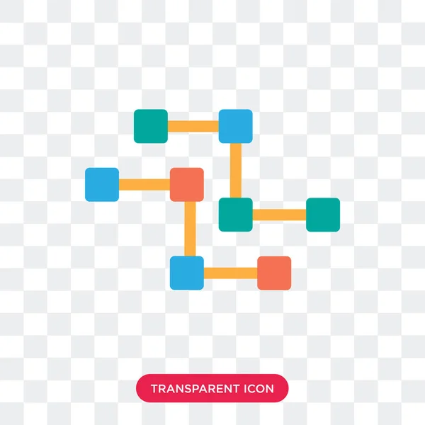 Icône vectorielle de circuits isolée sur fond transparent, Circuit — Image vectorielle