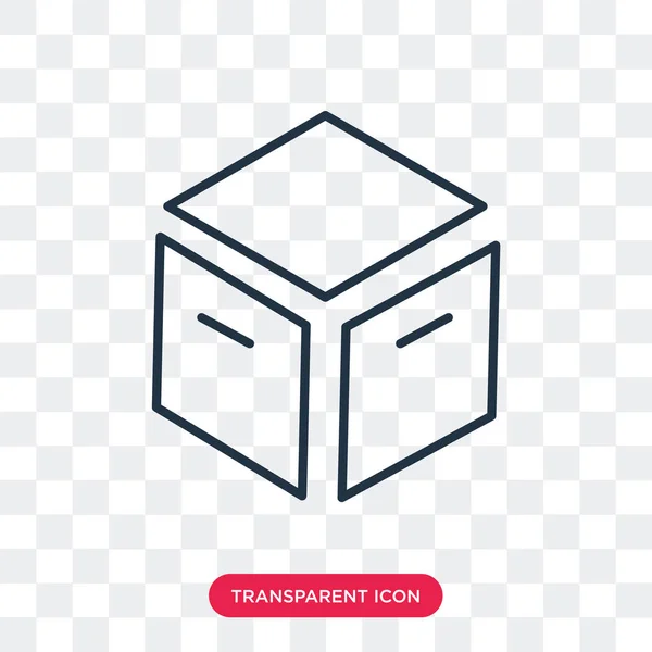 Icône vectorielle Open Box isolée sur fond transparent, conception du logo Open Box — Image vectorielle