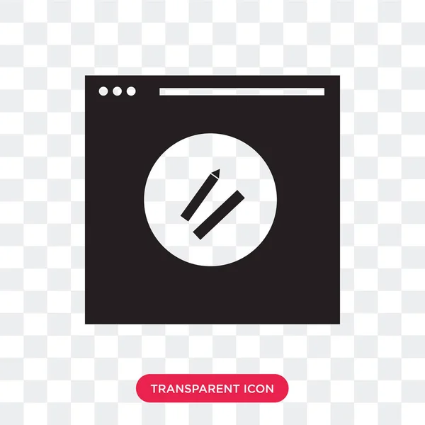 Icona vettoriale del browser isolata su sfondo trasparente, Browser — Vettoriale Stock