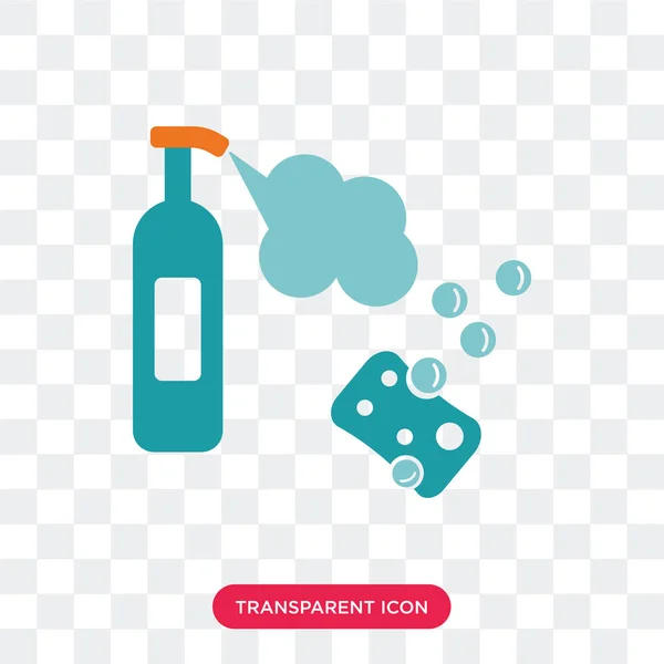 Icona vettoriale spray isolata su sfondo trasparente, logo Spray — Vettoriale Stock