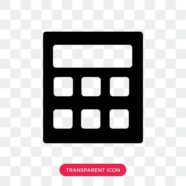 Calculadora icono vectorial aislado sobre fondo transparente, Calcu — Vector de stock