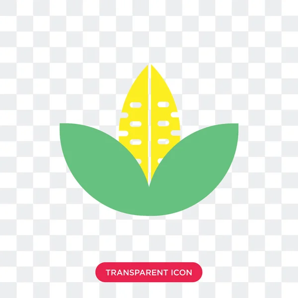 トウモロコシのロゴ開発、透明な背景に分離されたトウモロコシ ベクトル アイコン — ストックベクタ