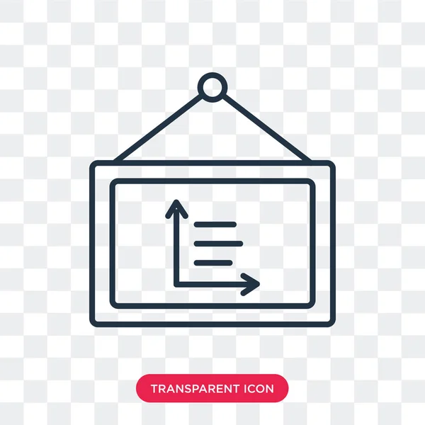 Grafiek vector pictogram geïsoleerd op transparante achtergrond, Graph logo ontwerp — Stockvector