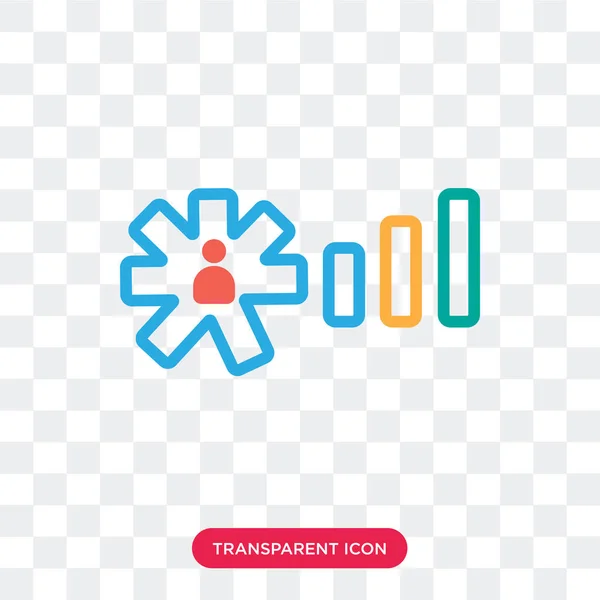 Icona vettoriale utente isolata su sfondo trasparente, logo utente d — Vettoriale Stock