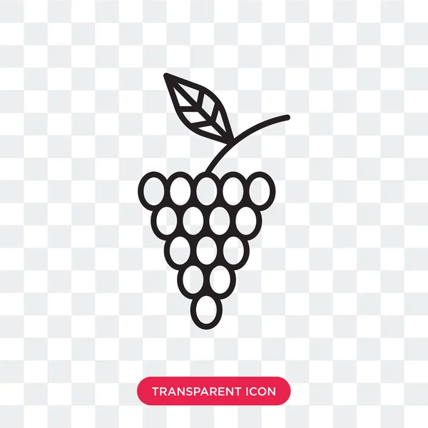 Grapes vector icon isolated on transparent background, Grapes logo design