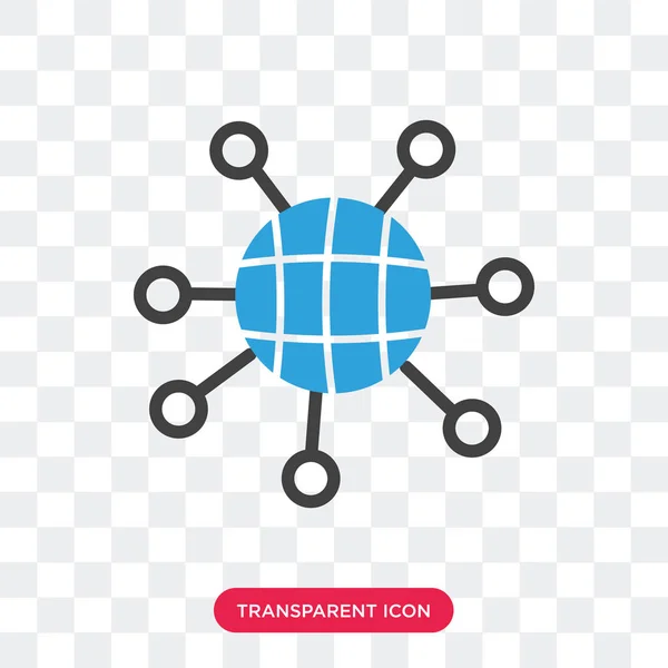 Het pictogram van Internet vector geïsoleerd op transparante achtergrond, Interne — Stockvector