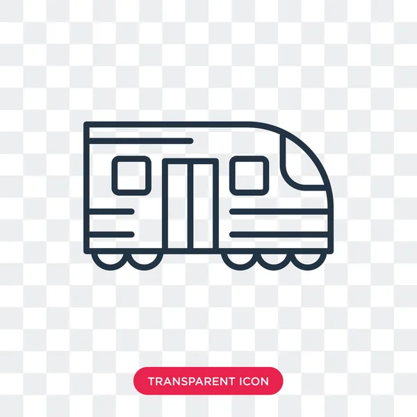 Tunnelbanestationen vektor ikonen isolerad på transparent bakgrund, Metro Logotypdesign — Stock vektor