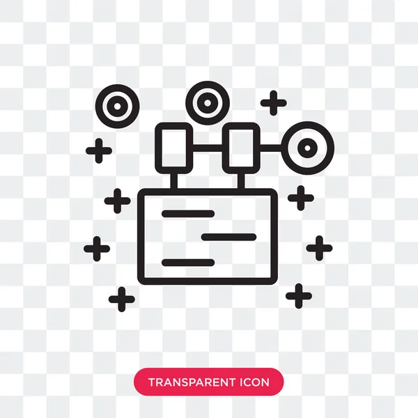 Icona vettoriale robot isolata su sfondo trasparente, logo Robot — Vettoriale Stock