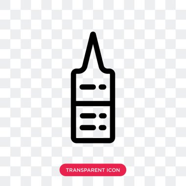 Saydam arka plan üzerinde soslar lo izole soslar vektör simgesi