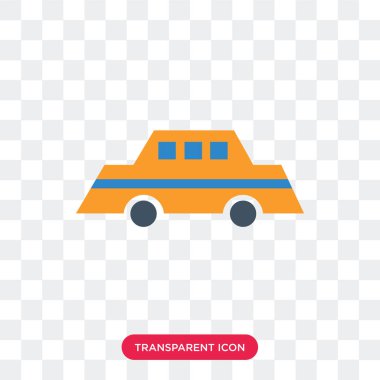 Saydam arka plan üzerinde araba logosu des izole araba vektör simgesi