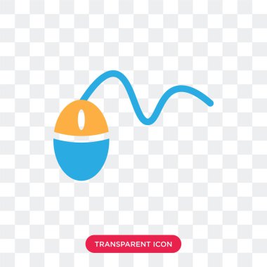 Saydam arka plan üzerinde fare logo izole fare vektör simgesi