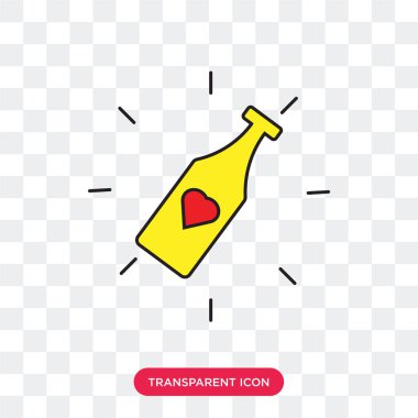 Saydam arka plan üzerinde Champa izole şampanya vektör simgesi