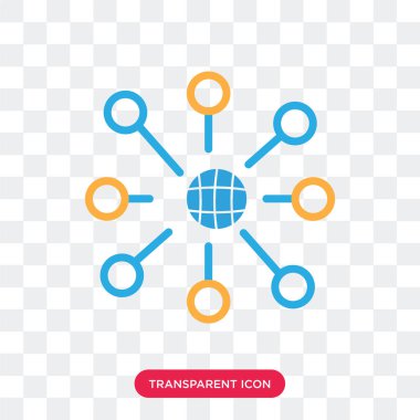 Saydam arka plan üzerinde Interne izole Internet vektör simgesi