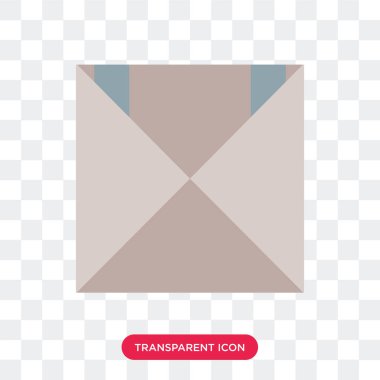 Saydam arka plan üzerinde paket izole paket vektör simgesi 