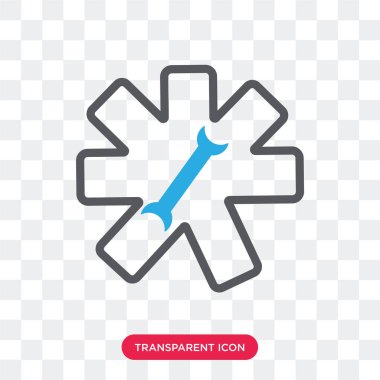 Ayarları şeffaf arka plan üzerinde izole simge vektör ayar