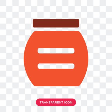 Saydam arka plan üzerinde reçel logo des izole vektör simge jam