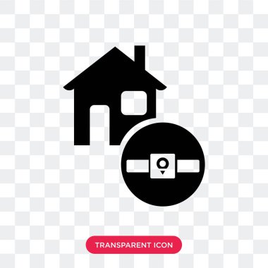 Saydam arka plan üzerinde akıllı izole Smartwatch vektör simgesi