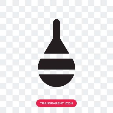 Saydam arka plan üzerinde cinas izole kum torbası vektör simgesi