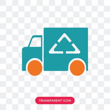 Saydam arka plan üzerinde Van logo des izole van vektör simgesi