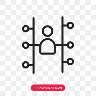 Saydam arka plan üzerinde kullanıcılar logo izole kullanıcılar vektör simgesi