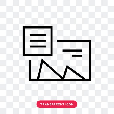 Saydam arka plan üzerinde grafik izole grafik vektör simgesi 