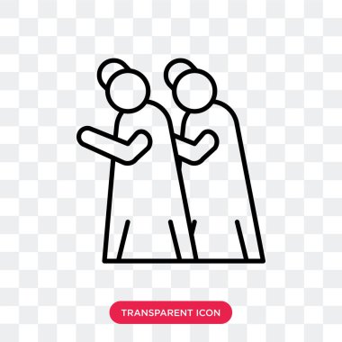 Şeffaf arka plan, logo tasarımı Müslüman dua izole Müslüman dua vektör simgesi