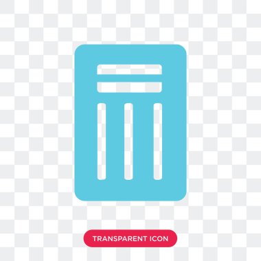 Saydam arka plan üzerinde sandalye logo izole sandalye vektör simgesi