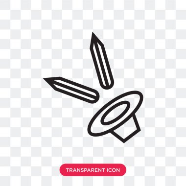 Saydam arka plan üzerinde tavşan lo izole tavşan vektör simgesi