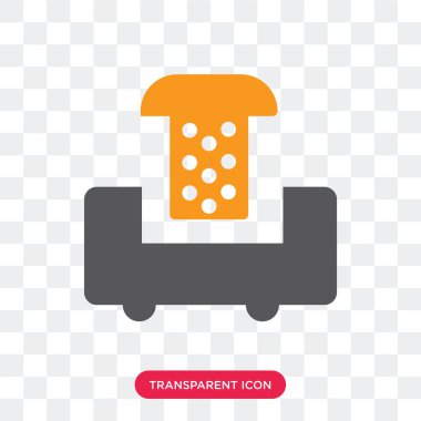 Saydam arka plan üzerinde ekmek kızartma makinesi izole tost vektör simgesi 