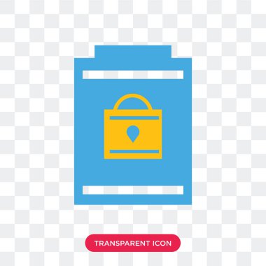 Saydam arka plan üzerinde dosya logosu d izole dosya vektör simgesi