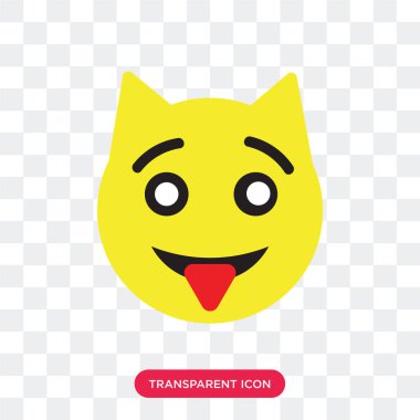 Saydam arka plan üzerinde deli logo izole deli vektör simgesi