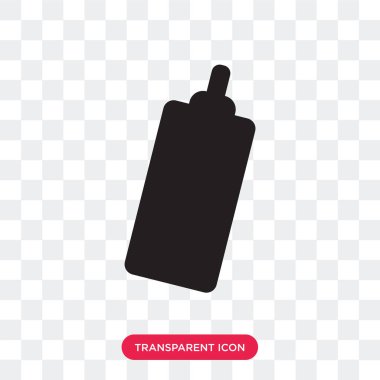 Şeffaf arka plan üzerinde Marker lo izole işareti vektör simgesi