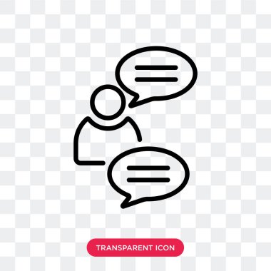 Saydam arka plan üzerinde Avatar lo izole avatar vektör simgesi