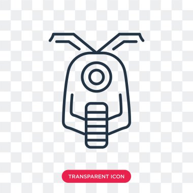Saydam arka plan üzerinde Scooter logo tasarımı izole scooter vektör simgesi