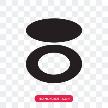 Allık dairesel olgu vektör simgesi üzerinde transparen izole ayna