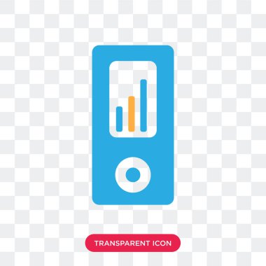 Saydam arka plan üzerinde Ipod logosu d izole Ipod vektör simgesi