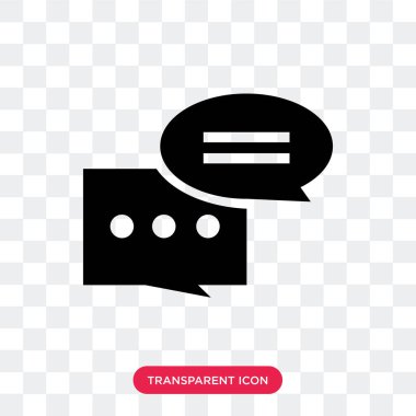 Şeffaf arka plan Sq izole kare kabarcık vektör simgesi