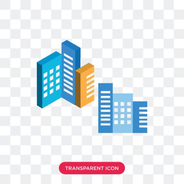 Saydam arka plan üzerinde Schüco izole binalar vektör simgesi