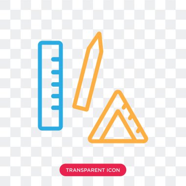 Ofis malzeme vektör simgesi üzerinde şeffaf arka plan izole, 