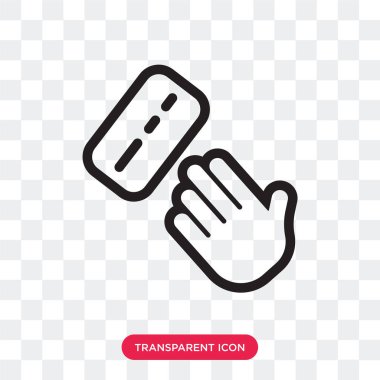 Saydam arka plan üzerinde oy lo izole oy vektör simgesi