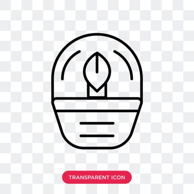 Şeffaf arka plan üzerinde yağ lambası logo tasarımı izole yağ lambası vektör simgesi