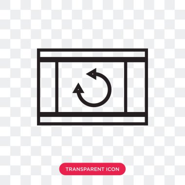 Saydam arka plan üzerinde yenileme izole vektör simge Yenile 