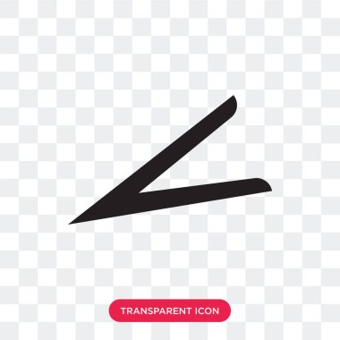 Saydam arka plan üzerinde H izole saç klip aracı vektör simgesi