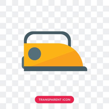 Saydam arka plan üzerinde demir logosu d izole demir vektör simgesi